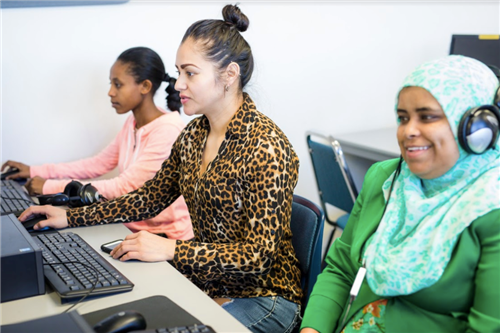 Students prepare for the GED test Students prepare for the GED test